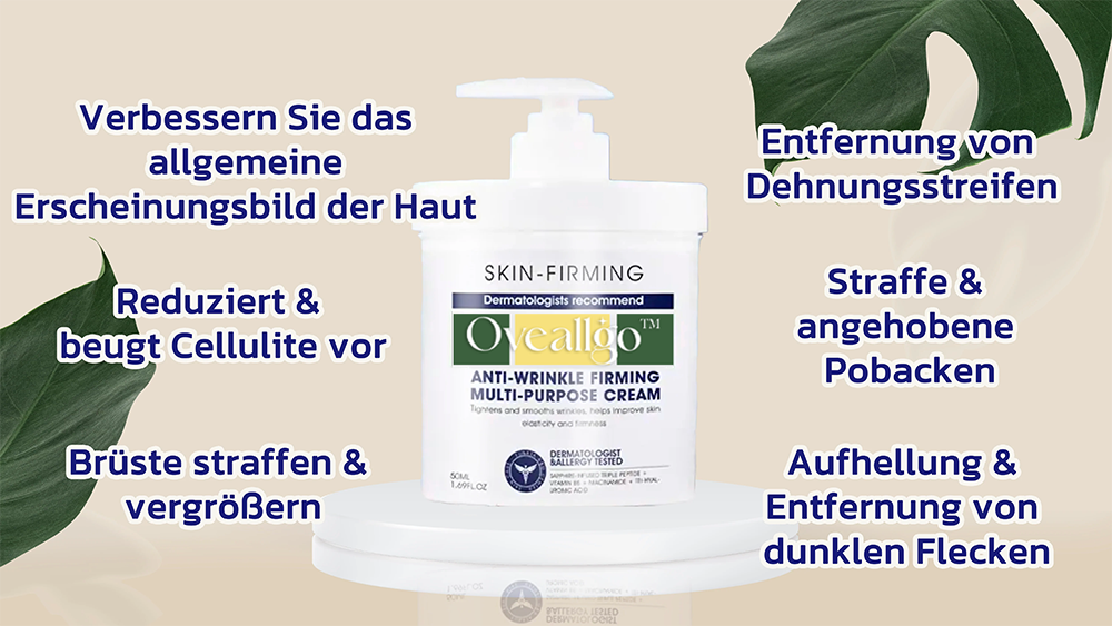 💞😍Letzter Tag Rabatt : 𝟕5% OFF🫧Oveallgo™ Erweiterte Straffende Faltenreduzierende Creme (Elastizität der Haut wiederherstellen)🌐