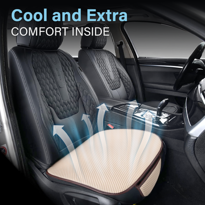 Ice Silk Anti-Slip Car Seat Pad For Summer: Breathable and Refreshing 🍃