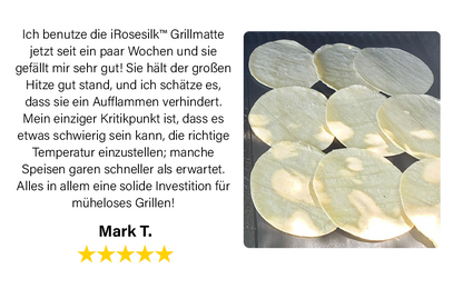 iRosesilk™ Leicht zu reinigende Antihaft-Grillmatte